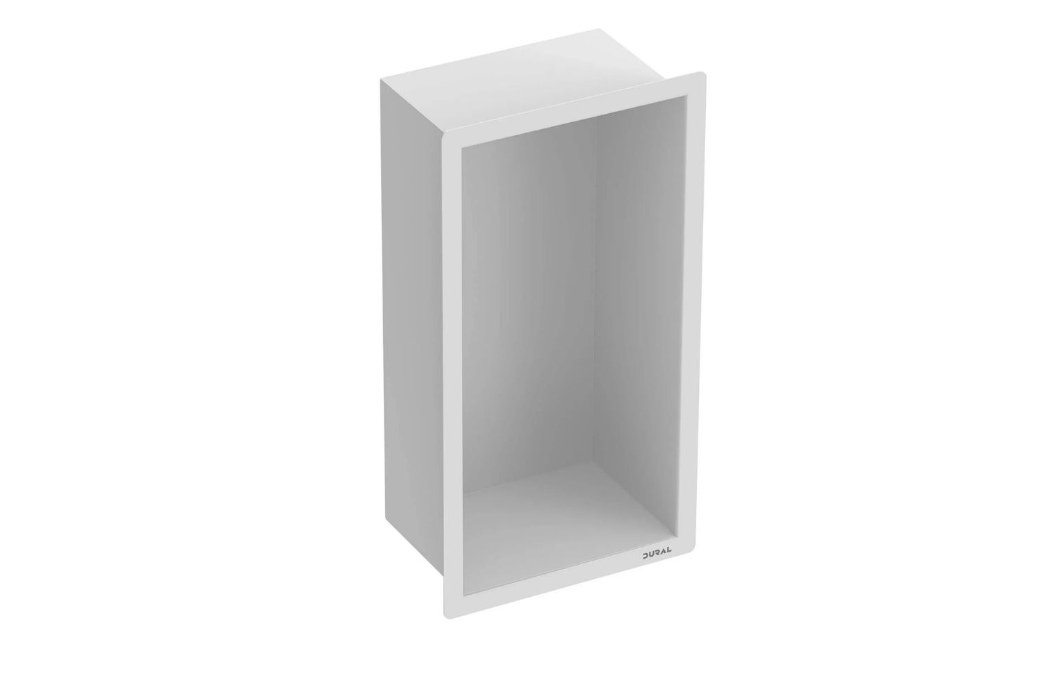 Dural Duschnische Edelstahl "DURANICHE pro" weiß matt pulverbeschichtet  - 15 × 30 × 10 cm