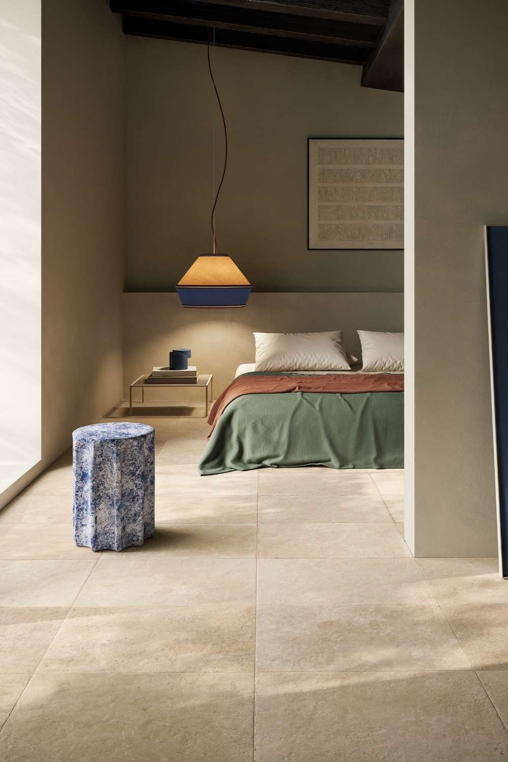 Fliese Natursteinoptik beige "Contrada Valenta Trani" Feinsteinzeug rektifiziert 