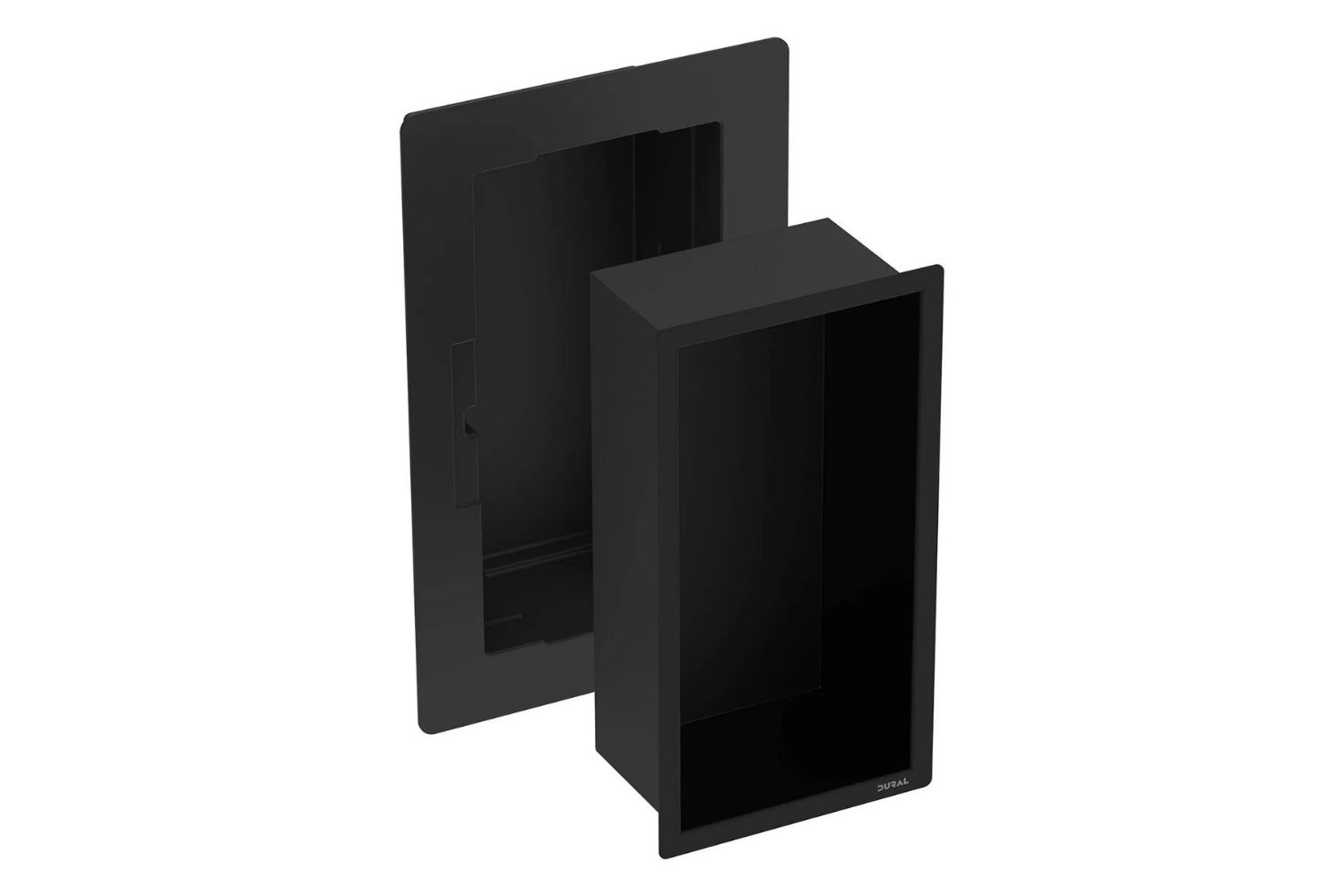 Dural Duschnische Edelstahl "DURANICHE pro" schwarz matt pulverbeschichtet  - 15 × 30 × 10 cm
