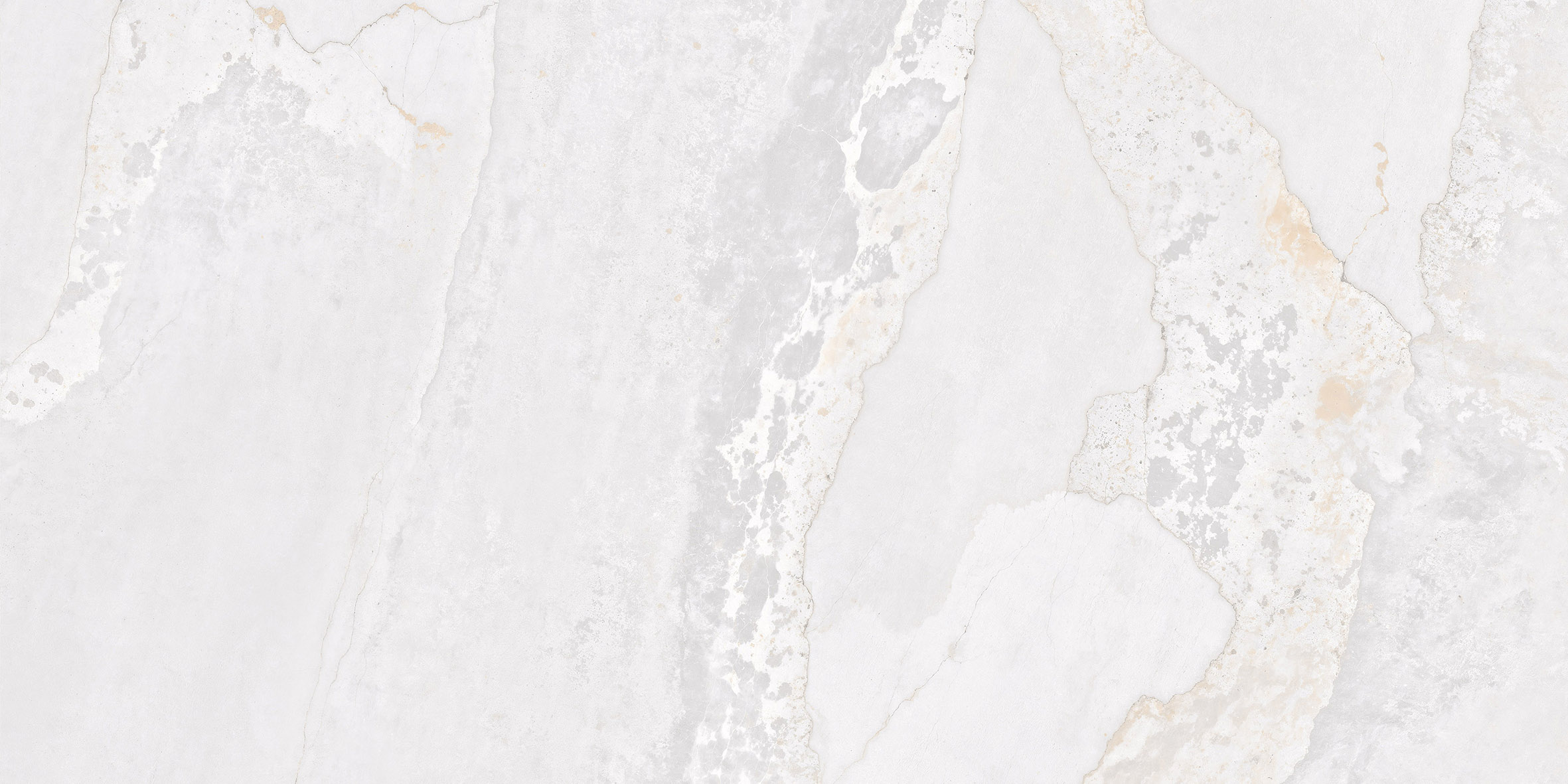 Fliese Metalloptik weiß glänzend 60x120cm "Planet White" Feinsteinzeug rektifiziert