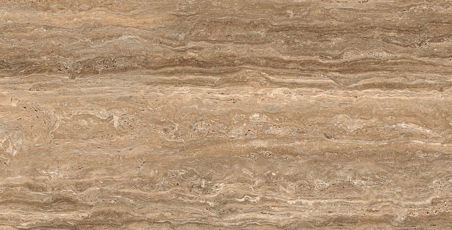 Travertin-Steinoptik beige-braun 60x120cm matt "Marvet Supreme" Feinsteinzeug rektifiziert