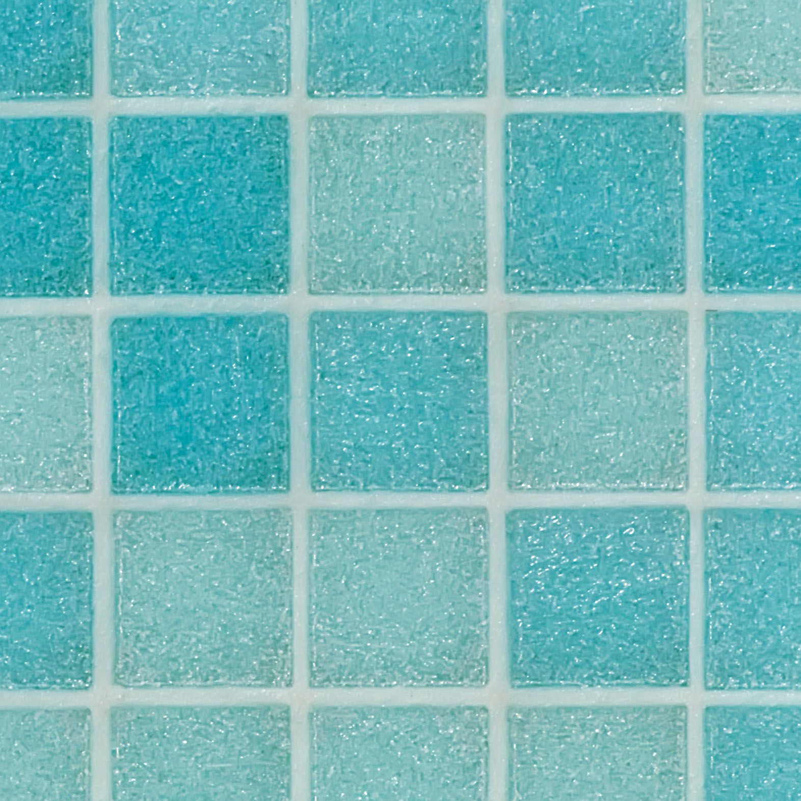 Bisazza Mosaikfliesen "Galapagos" türkis mix glitzernd 32,2x32,2 cm netzverklebt