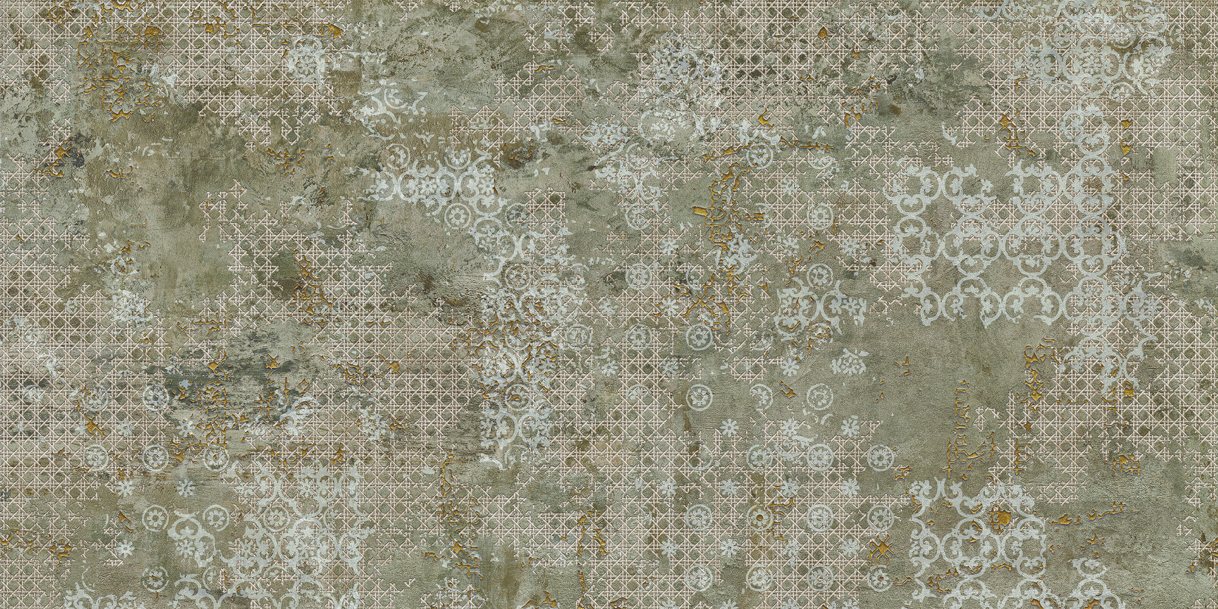 Aparici Fliese Teppichoptik Rug Green Vintageoptik grün 50x100 cm Aparici Fliese Teppichoptik Rug Green Vintageoptik grün 50x100 cm