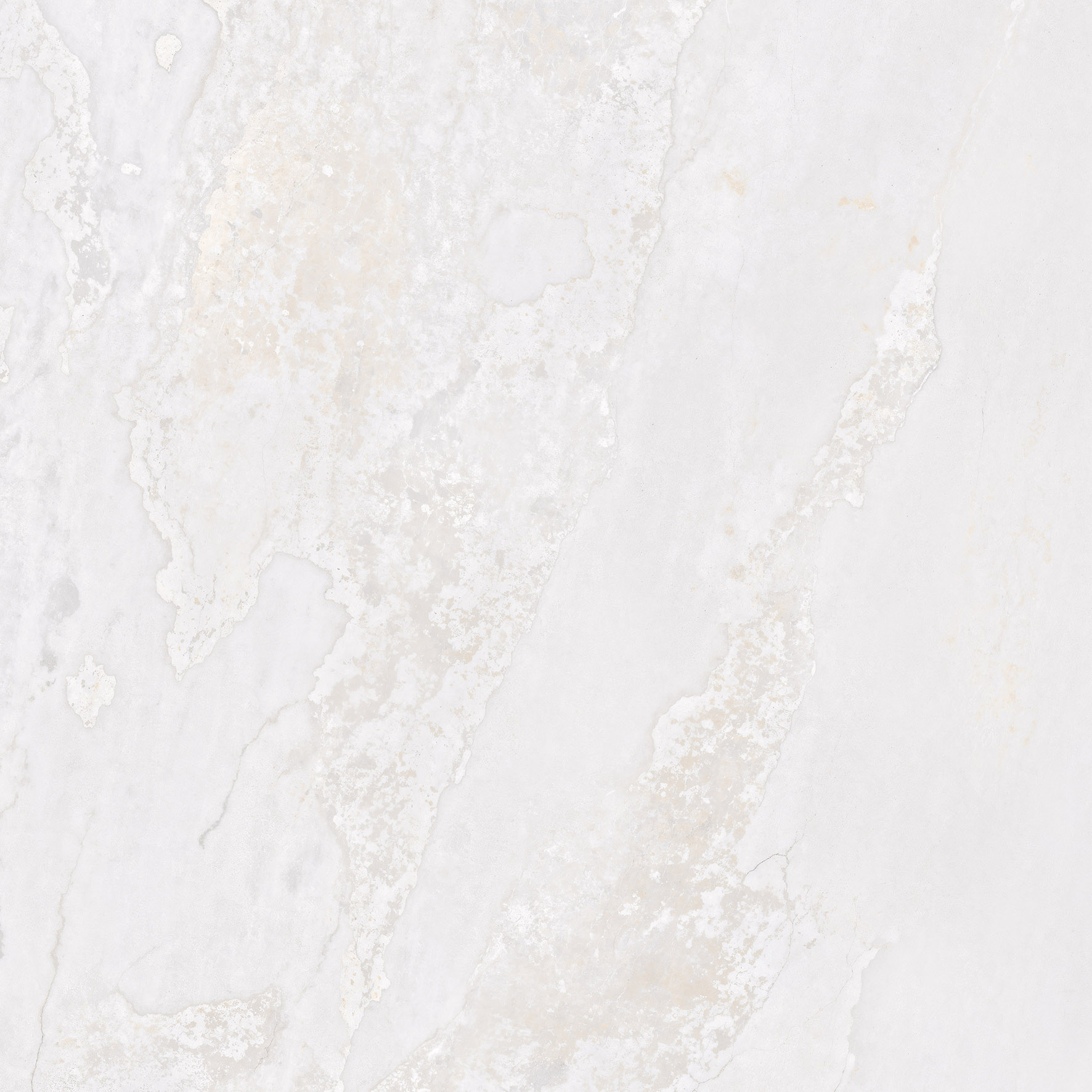 Fliese Metalloptik weiß glänzend 90 x 90cm  "Planet White" Feinsteinzeug rektifiziert