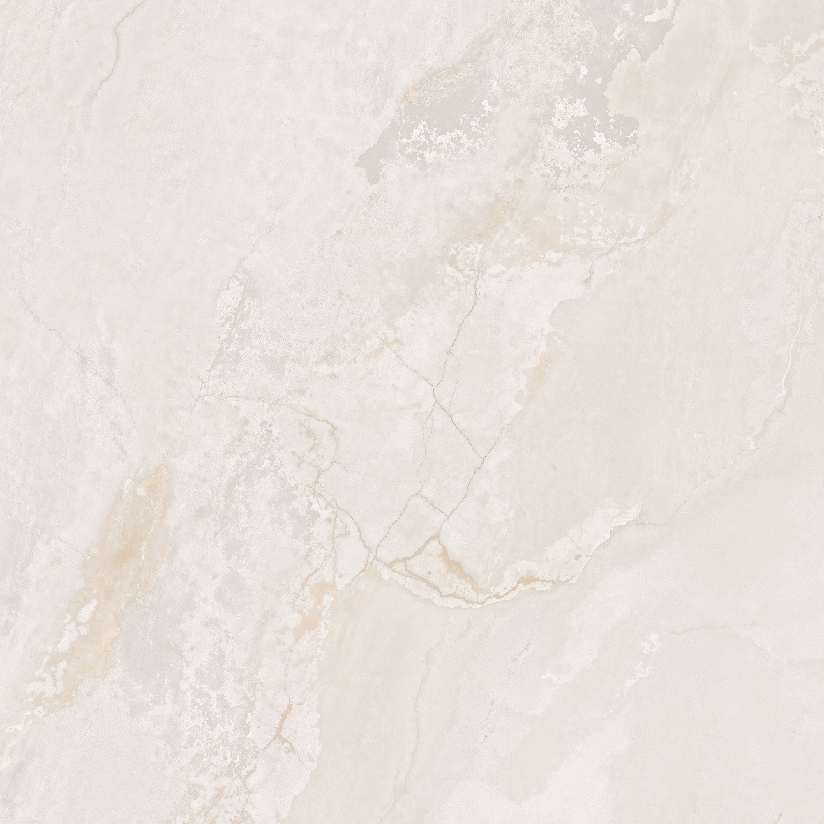 Fliese Metalloptik beige matt 120x120cm "Planet Cream" Feinsteinzeug rektifiziert - mit fühlbarer 3D-Struktur