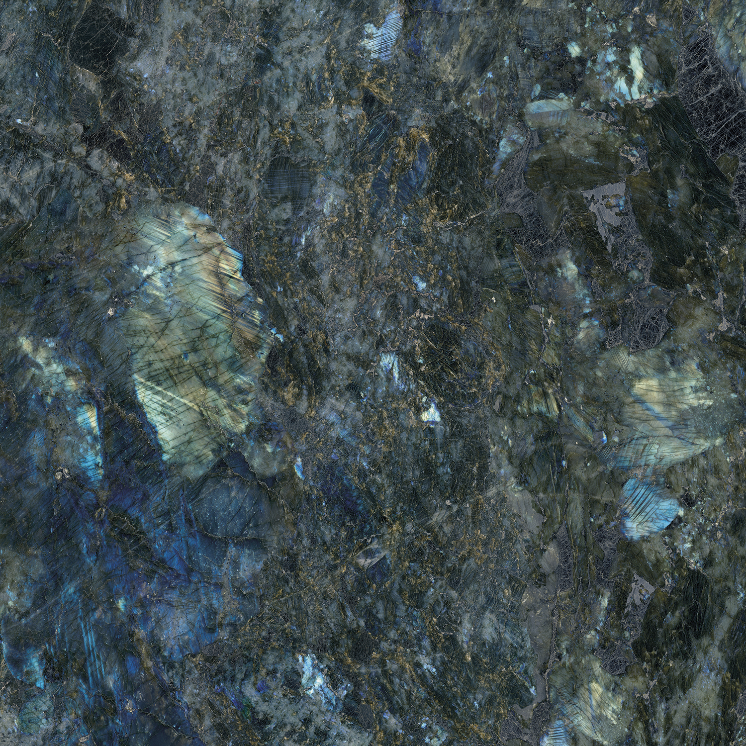 Fliese Marmoroptik blau marmoriert glänzend poliert "Labradorite Blue" Edelstein-Optik  rektifiziert 