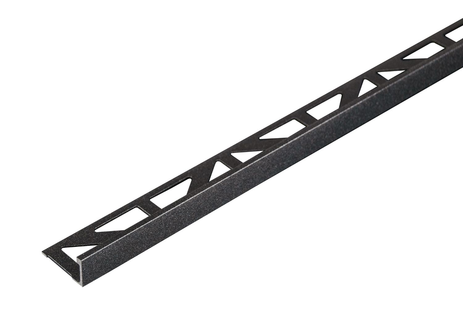 Dural Winkelprofil Basalt DUROSOL ROCKS strukturbeschichtete Aluminium-Abschlussschiene 250 cm