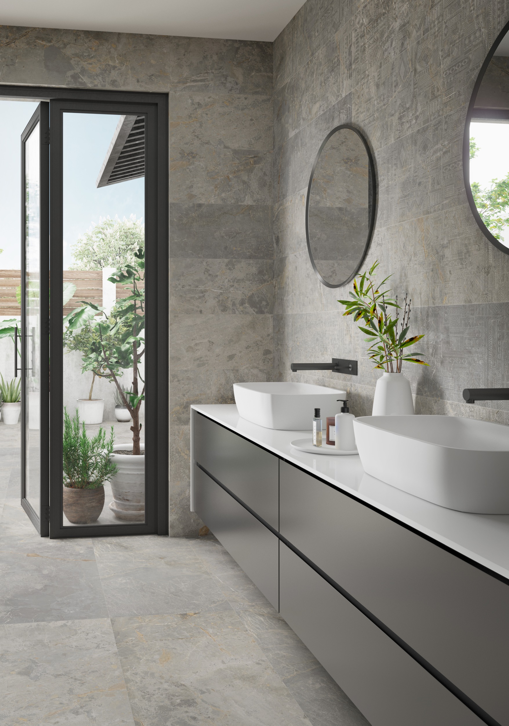 fliese steinoptik rustikal 60x60 cm dstone ash lekue braun