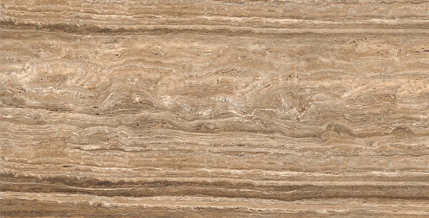 Travertin-Steinoptik beige-braun 60x120cm matt "Marvet Supreme" Feinsteinzeug rektifiziert