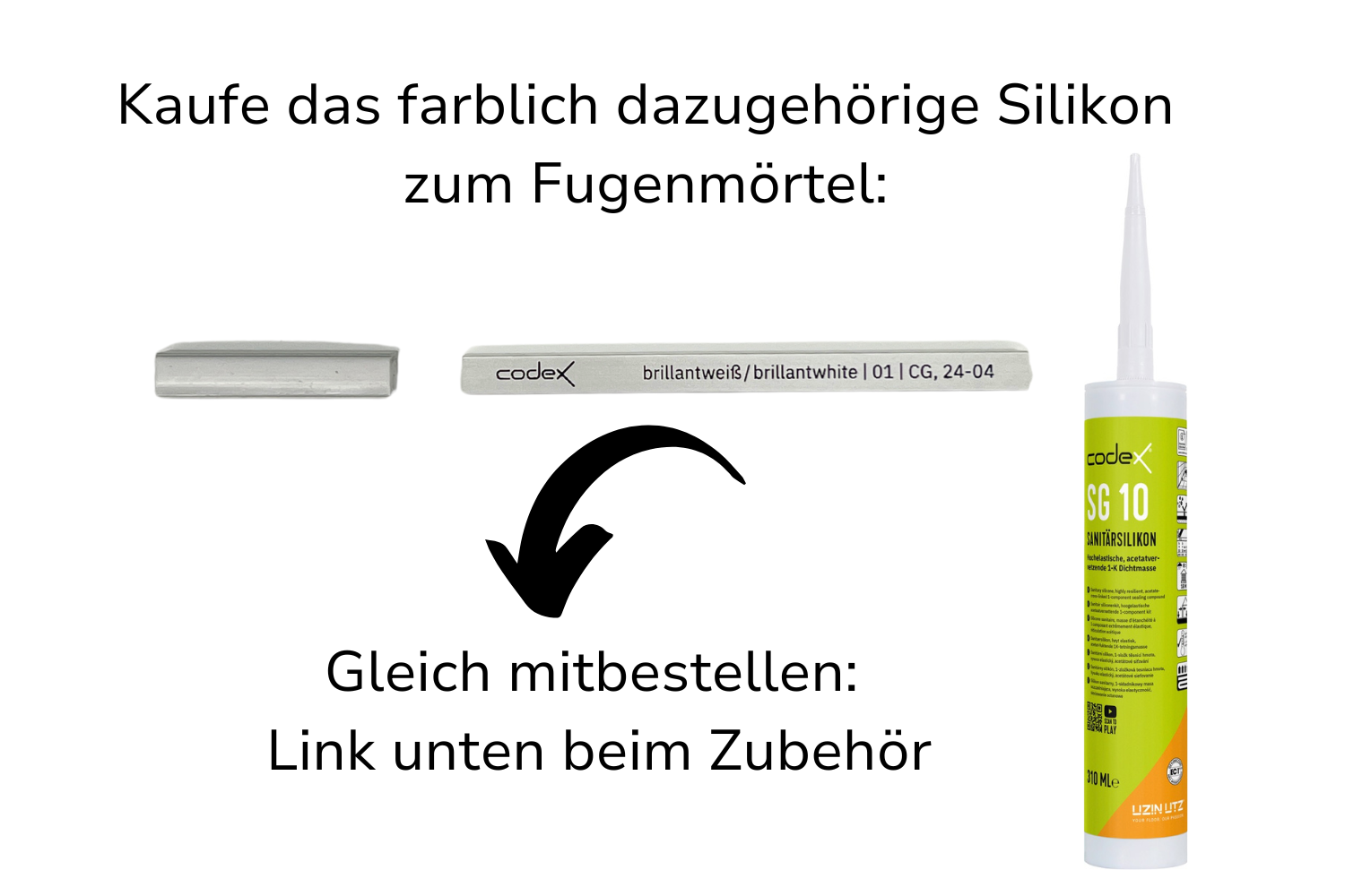 Fugenmörtel für Fliesen & Naturstein "Codex Brillant Cristal" brillantweiß | schnell erhärtend flexibel 5 kg