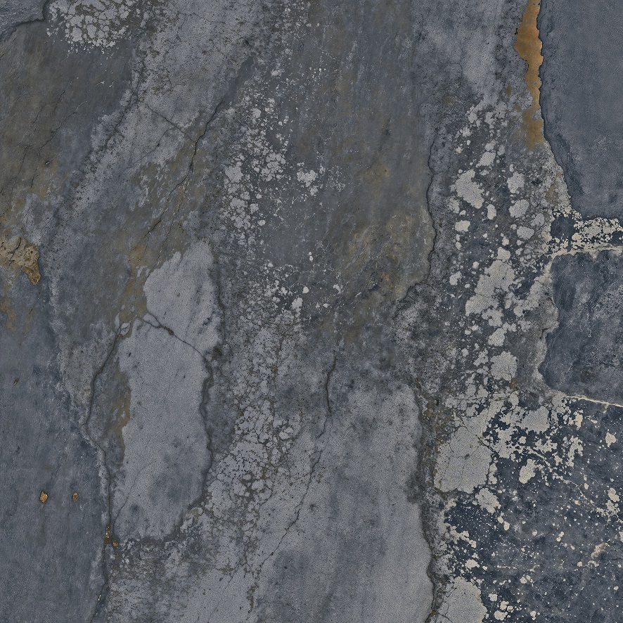 Fliese Metalloptik blau glänzend 90x90cm  "Planet Blue" Feinsteinzeug rektifiziert