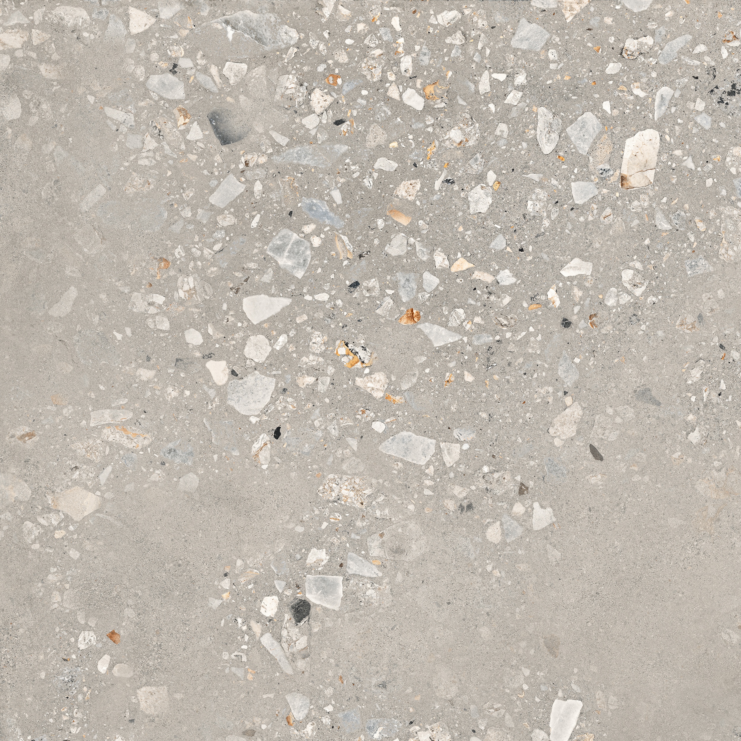 90x90 cm Fliese Terrazzo-Optik Logico Cosmo Cement Sant Agostino grau-braun