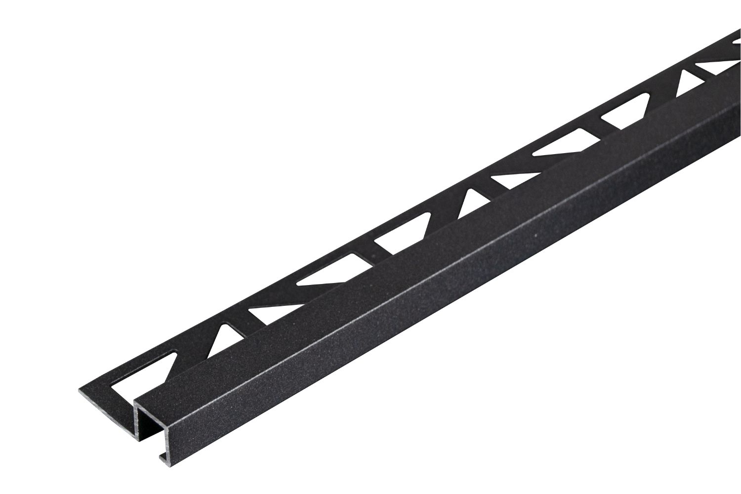 Dural Quadratprofil Basalt SQUARELINE ROCKS Aluminium | Höhe 7 mm, Länge 250 cm