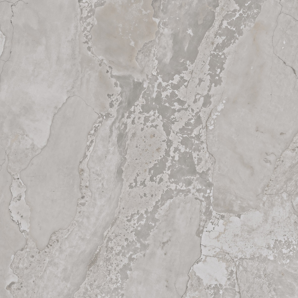 Fliese Metalloptik grau matt 120x120cm "Planet Grey" Feinsteinzeug rektifiziert - mit fühlbarer 3D-Struktur
