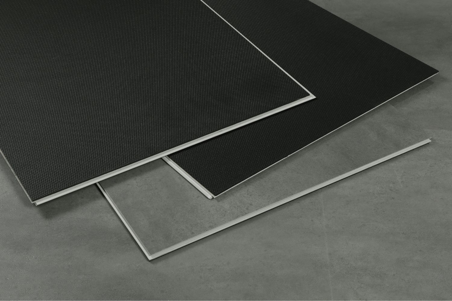 SPC Klick-Vinyl "Loft Grey" Fliesenoptik grau 47,5x95x0,65 cm matt mit Trittschalldämmung