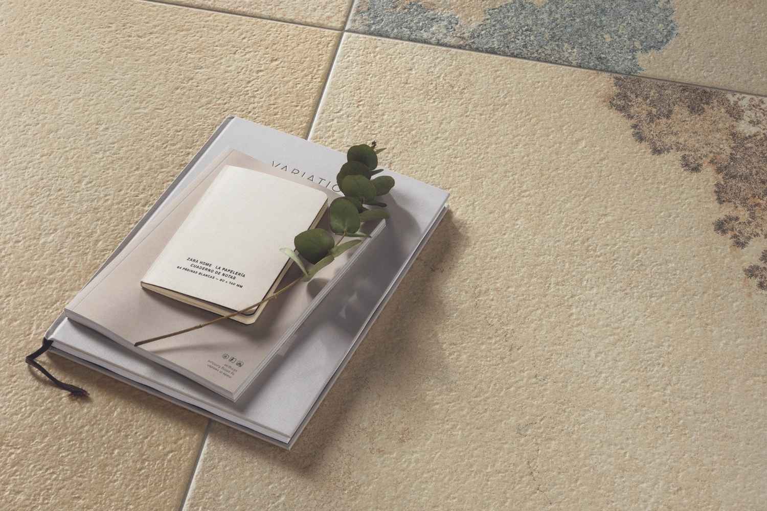 Fliese Solnhofener Natursteinoptik beige matt  Feinsteinzeug rektifiziert