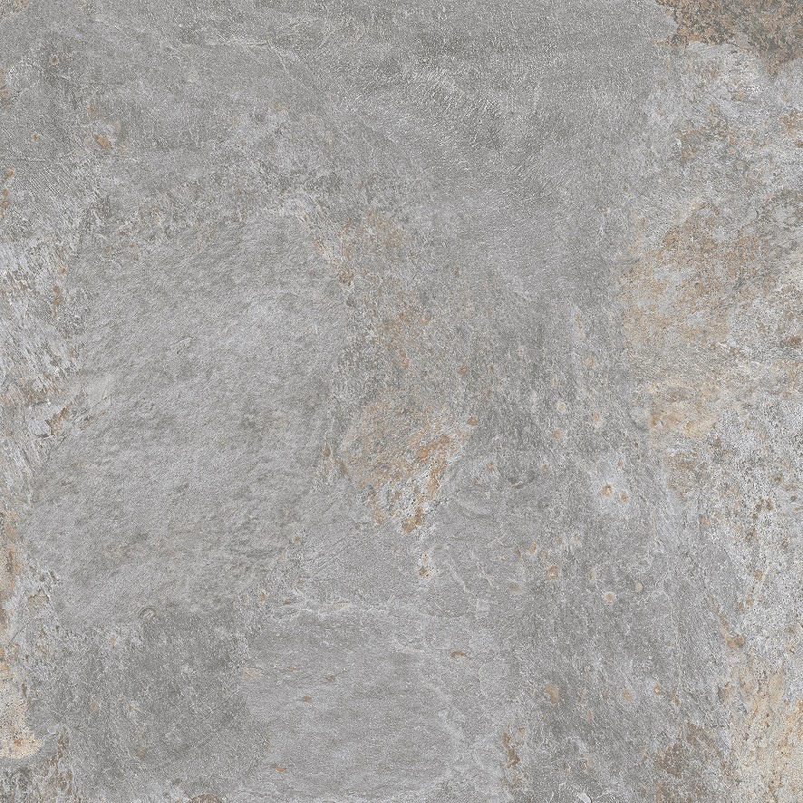 Fliese Natursteinoptik grau-silber matt 90 x 90cm  "Nebula Silver" Feinsteinzeug mit fühlbarer 3D-Steinstruktur