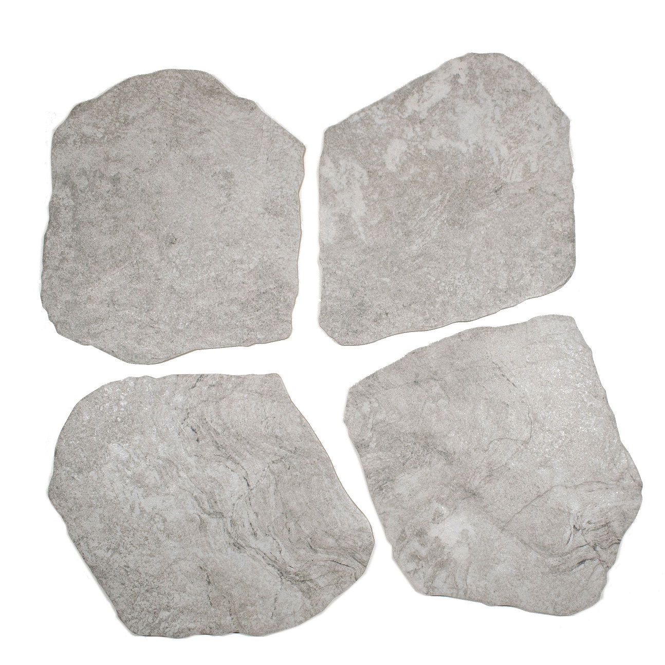 Polygonalplatten Feinsteinzeug grau 28,5x33x1cm "Nazca Grey"
