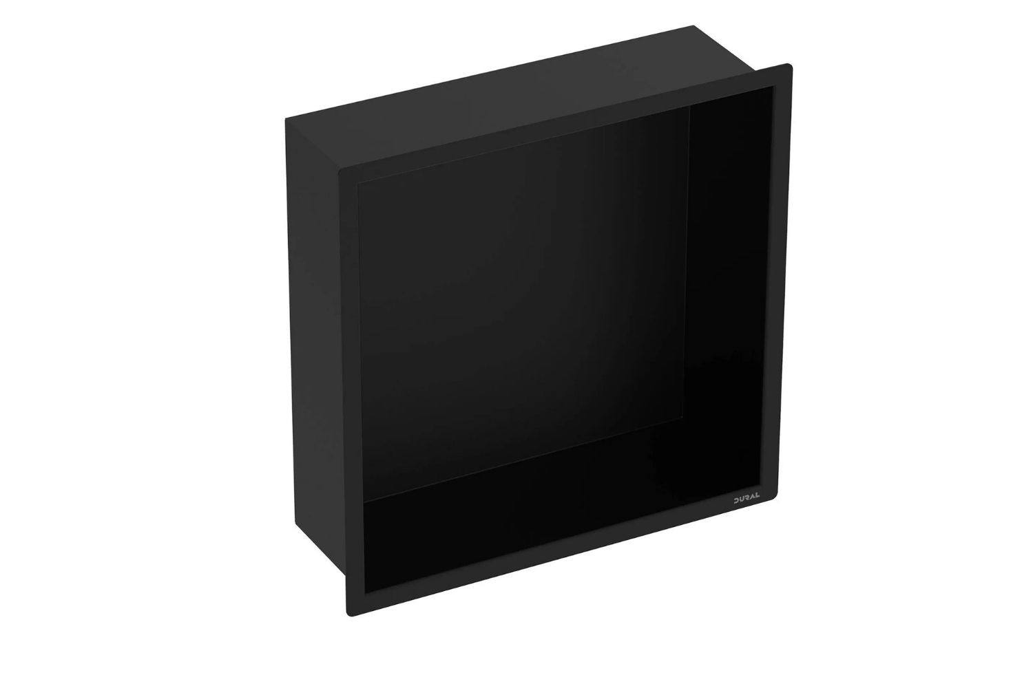 Dural Duschnische Edelstahl "DURANICHE pro" schwarz matt pulverbeschichtet  - 30 × 30 × 10 cm