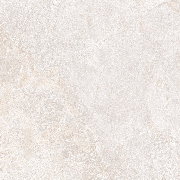 Fliese Natursteinoptik hellbeige matt 60x60cm "Nebula Cream" Feinsteinzeug mit fühlbarer 3D-Steinstruktur