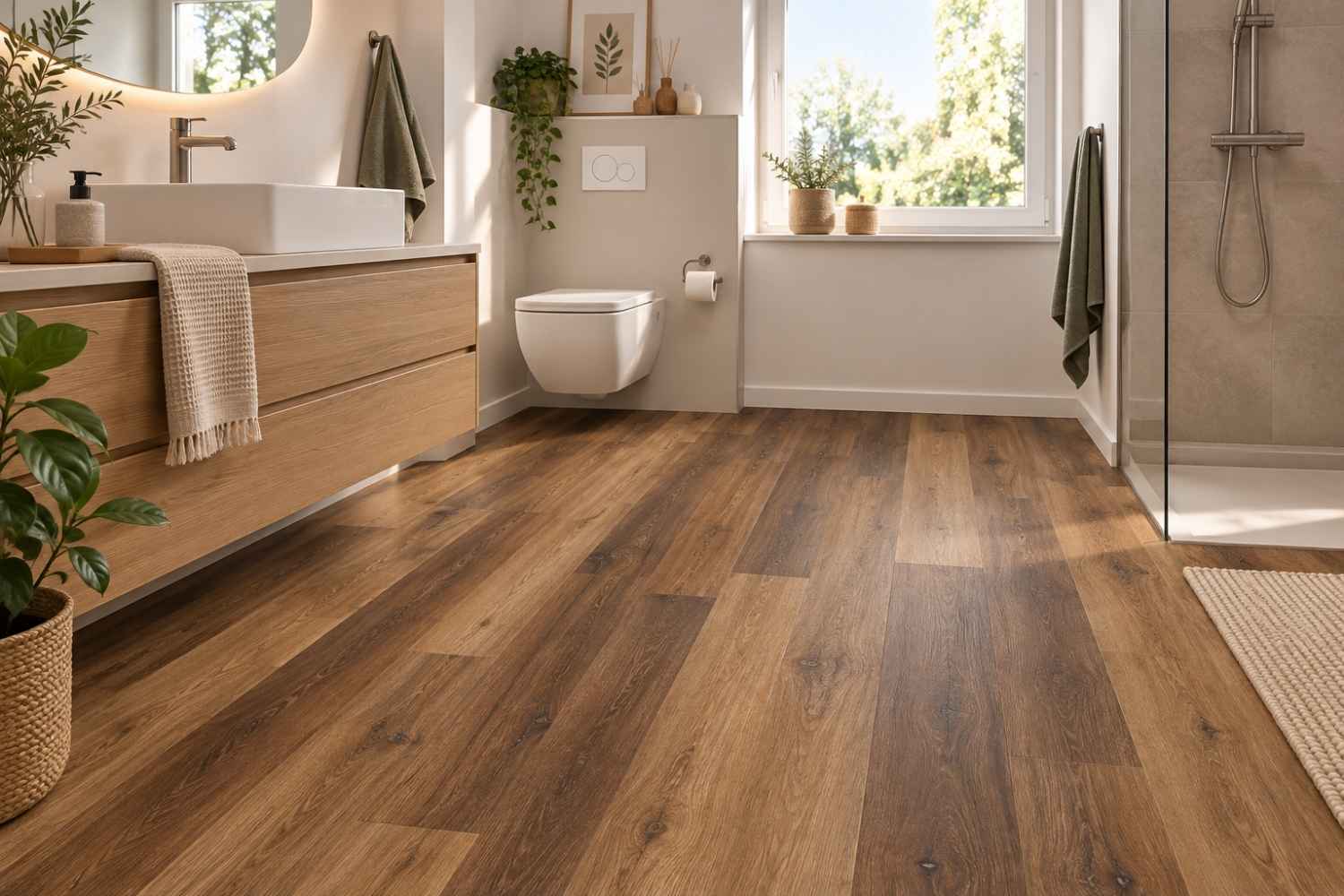 SPC Klick-Vinyl Holzoptik 18,2x122x0,5 cm matt "Arancio Braun" mit Trittschalldämmung