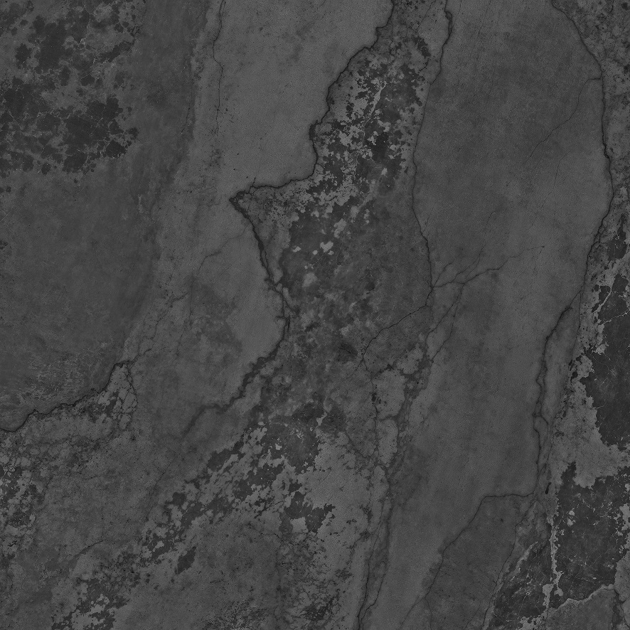 Fliese Metalloptik dunkelgrau glänzend 120x120cm "Planet Dark" Feinsteinzeug rektifiziert