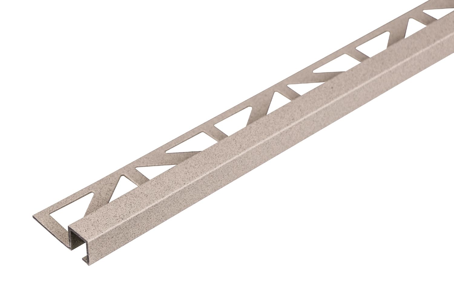 Dural Quadratprofil Granite SQUARELINE ROCKS strukturbeschichtete Aluminium-Abschlussschiene 250 cm