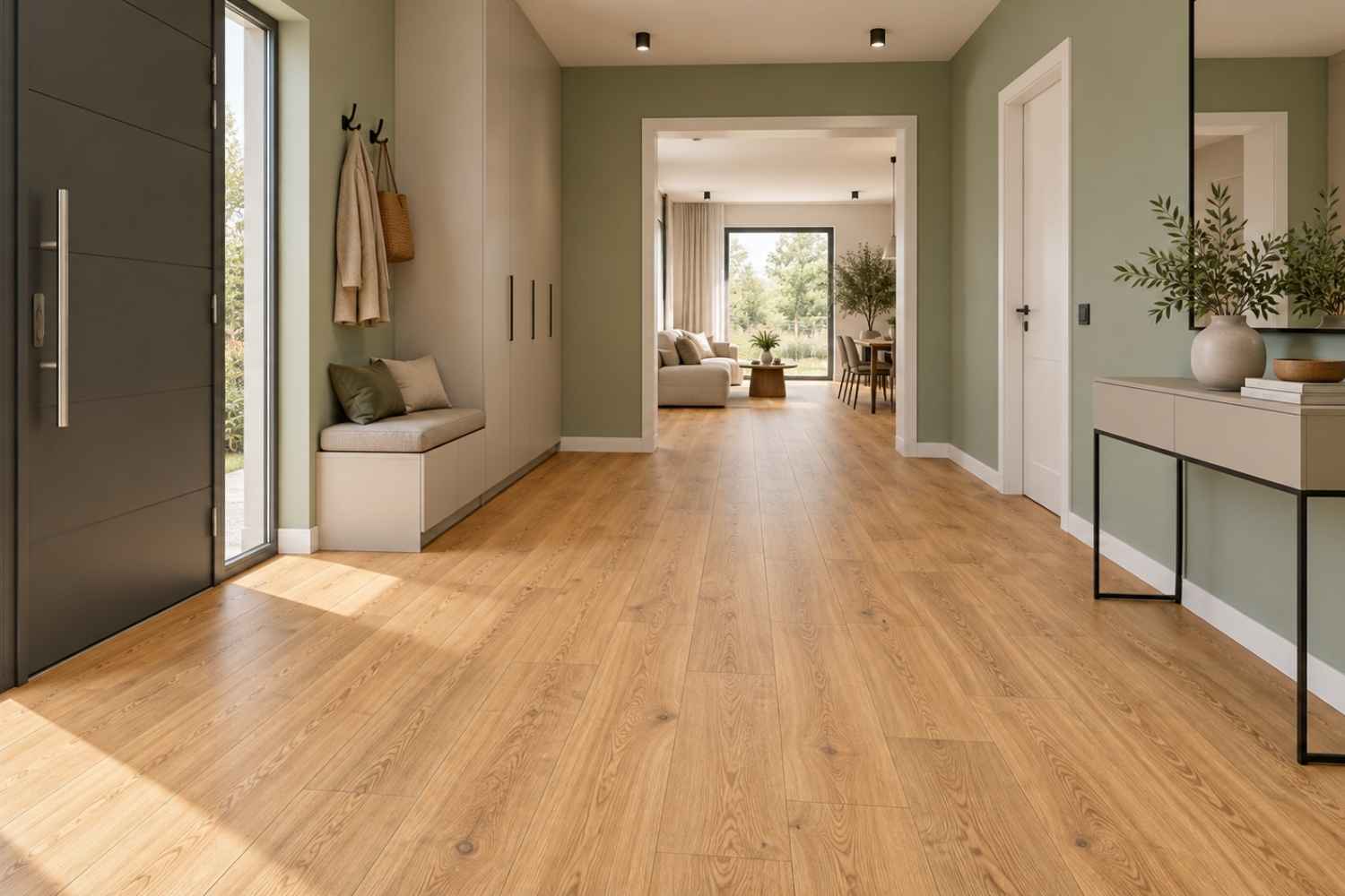 SPC Klick-Vinyl Holzoptik Eiche matt "Timberly Natural" mit Trittschalldämmung