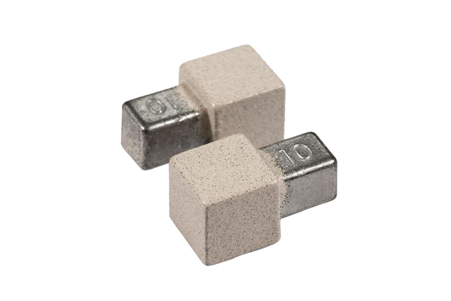 2 Stk. Dural Ecken für Fliesenprofil Pumice Stone pulverbeschichtet SQUARELINE ROCKS Aluminium