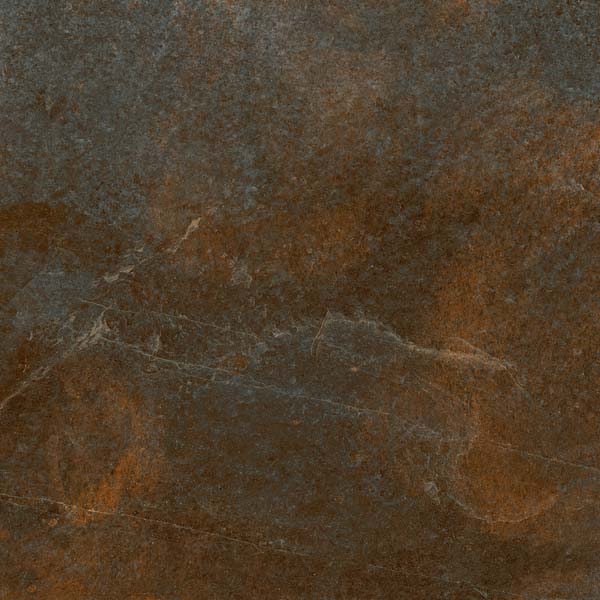 Fliese Steinoptik rustikal rot braun 60x60 cm "Bor Musgo" rektifiziert 