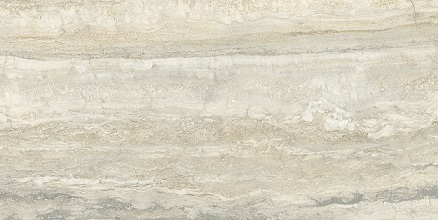 Fliese raffinierte Travertin-Steinoptik matt 60x120 cm "Invictus Beige" rektifiziert