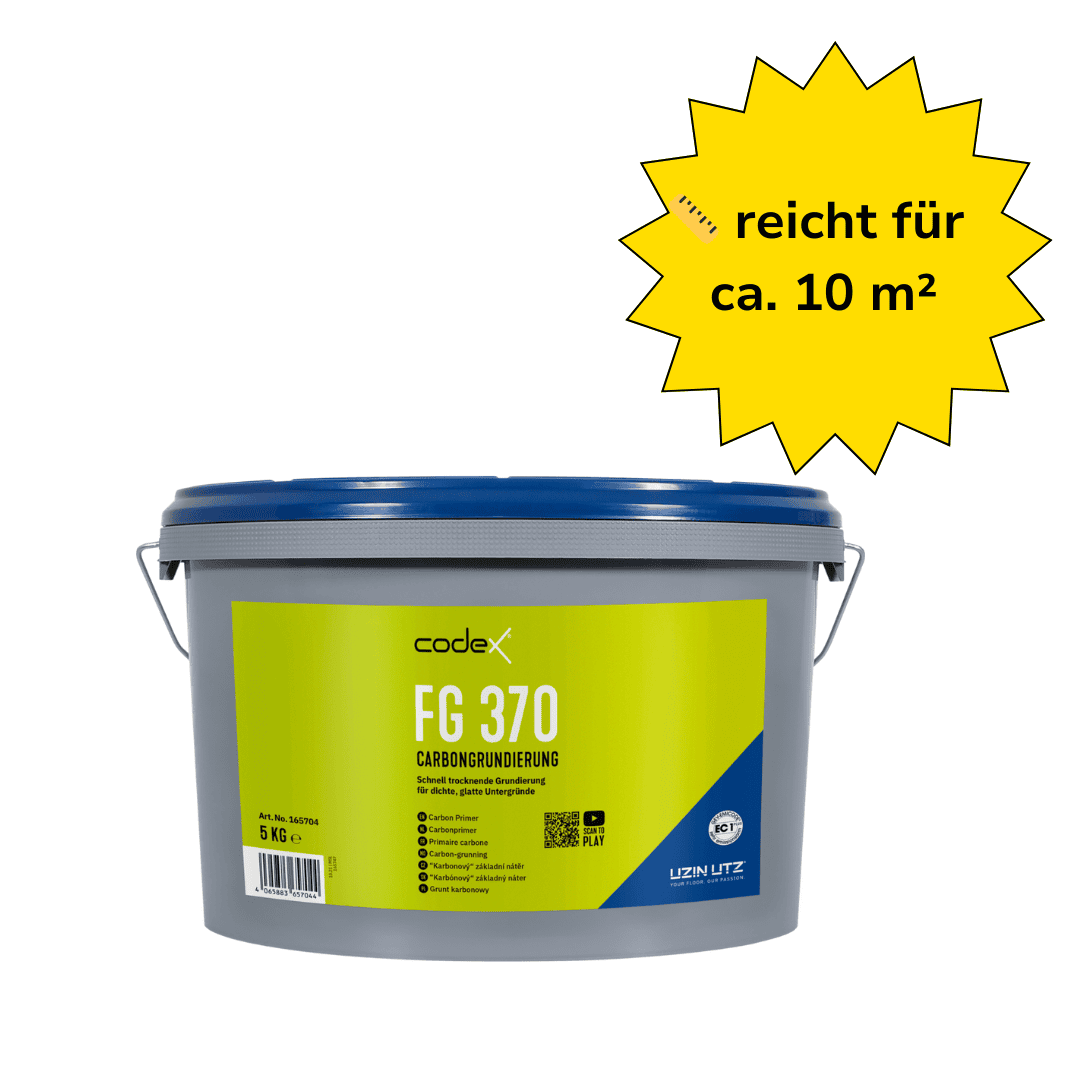 Carbon-Grundierung für Fliesen "Codex FG 370" Haftgrund für glatte Untergründe | Fliese auf Fliese kleben, schnelltrocknend 1 kg