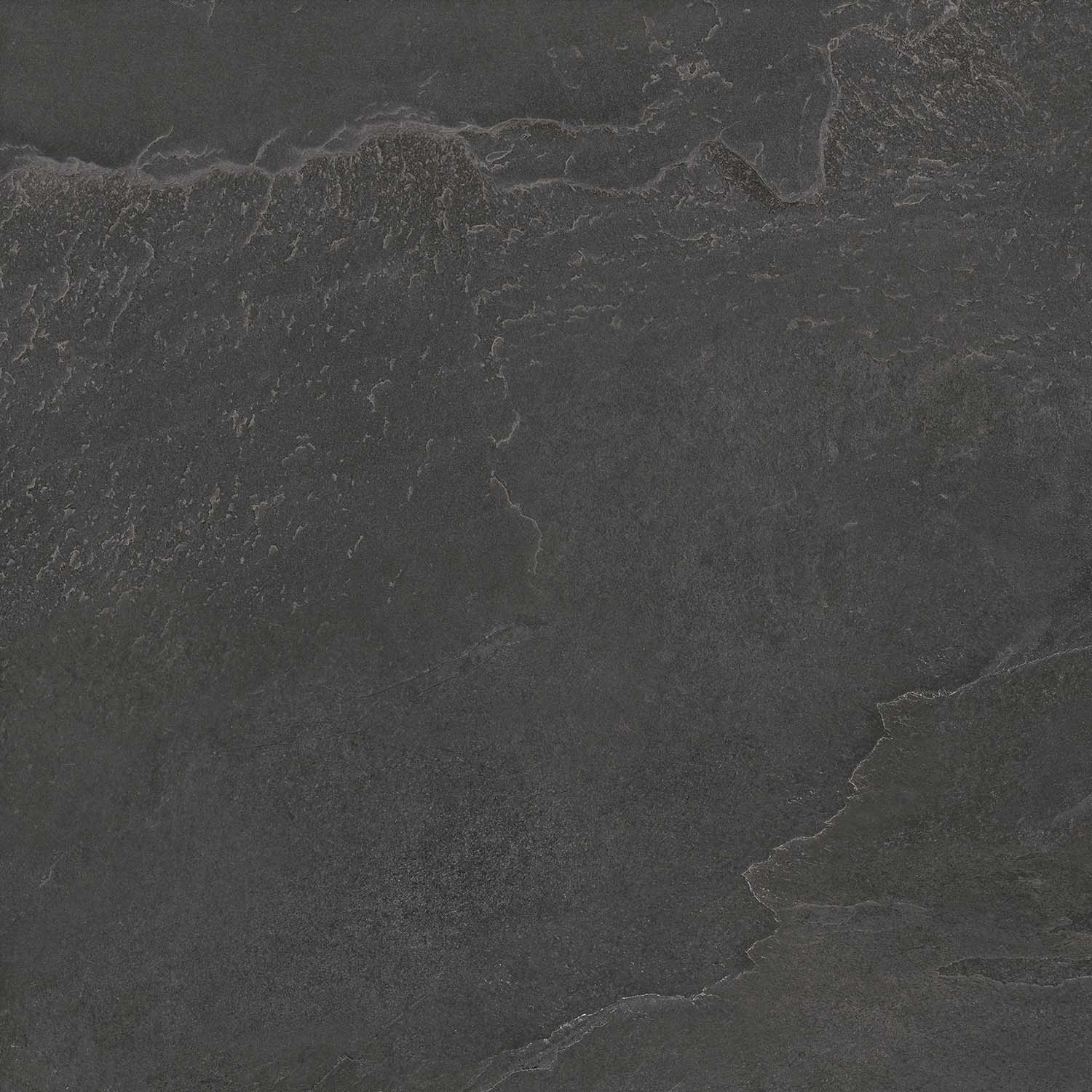 Fliese Schiefer-Steinoptik schwarz "Ardesia Black" rektifiziert