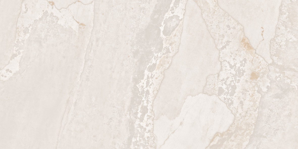 Fliese Metalloptik beige matt 60x120cm "Planet Cream" Feinsteinzeug rektifiziert - mit fühlbarer 3D-Struktur