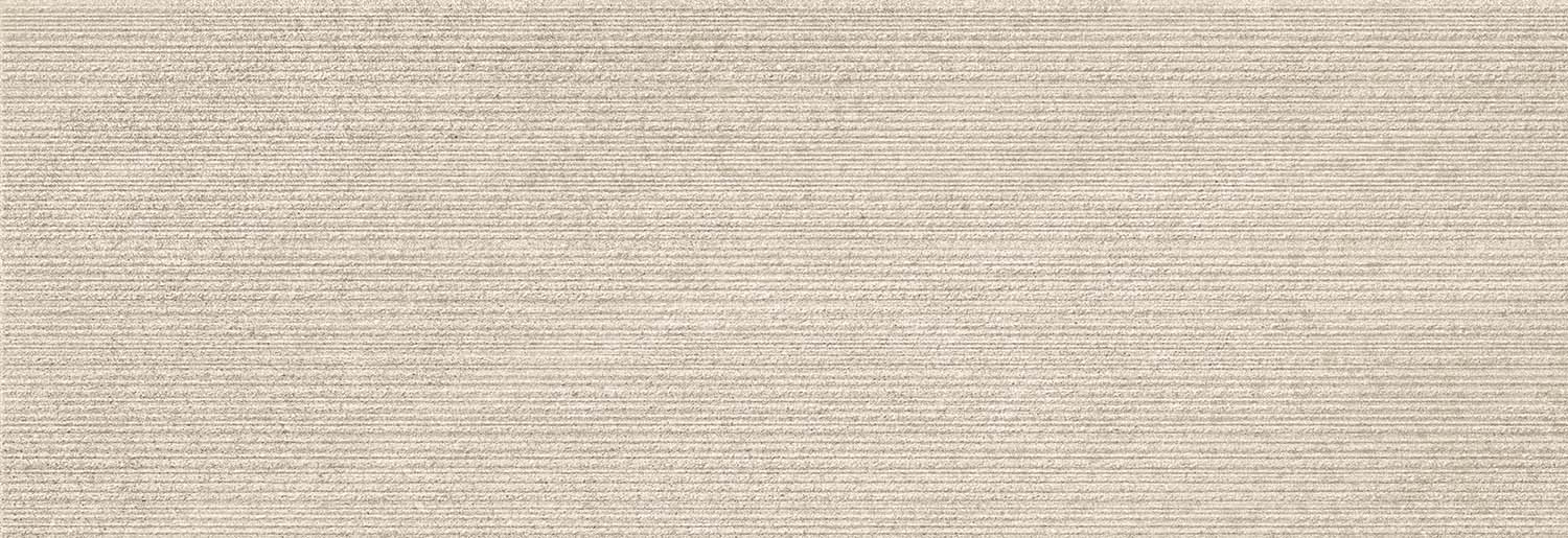 Wandfliese  3D Sandstein-Optik beige 33,3 x 100 cm "Eddystone Arena" Feinsteinzeug rektifiziert 