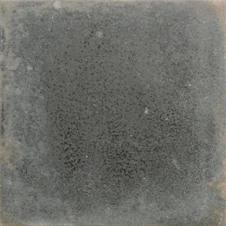 Retro-Fliese Zementoptik schwarz 33,3x33,3 cm "Antique Black" Feinsteinzeug rektifiziert