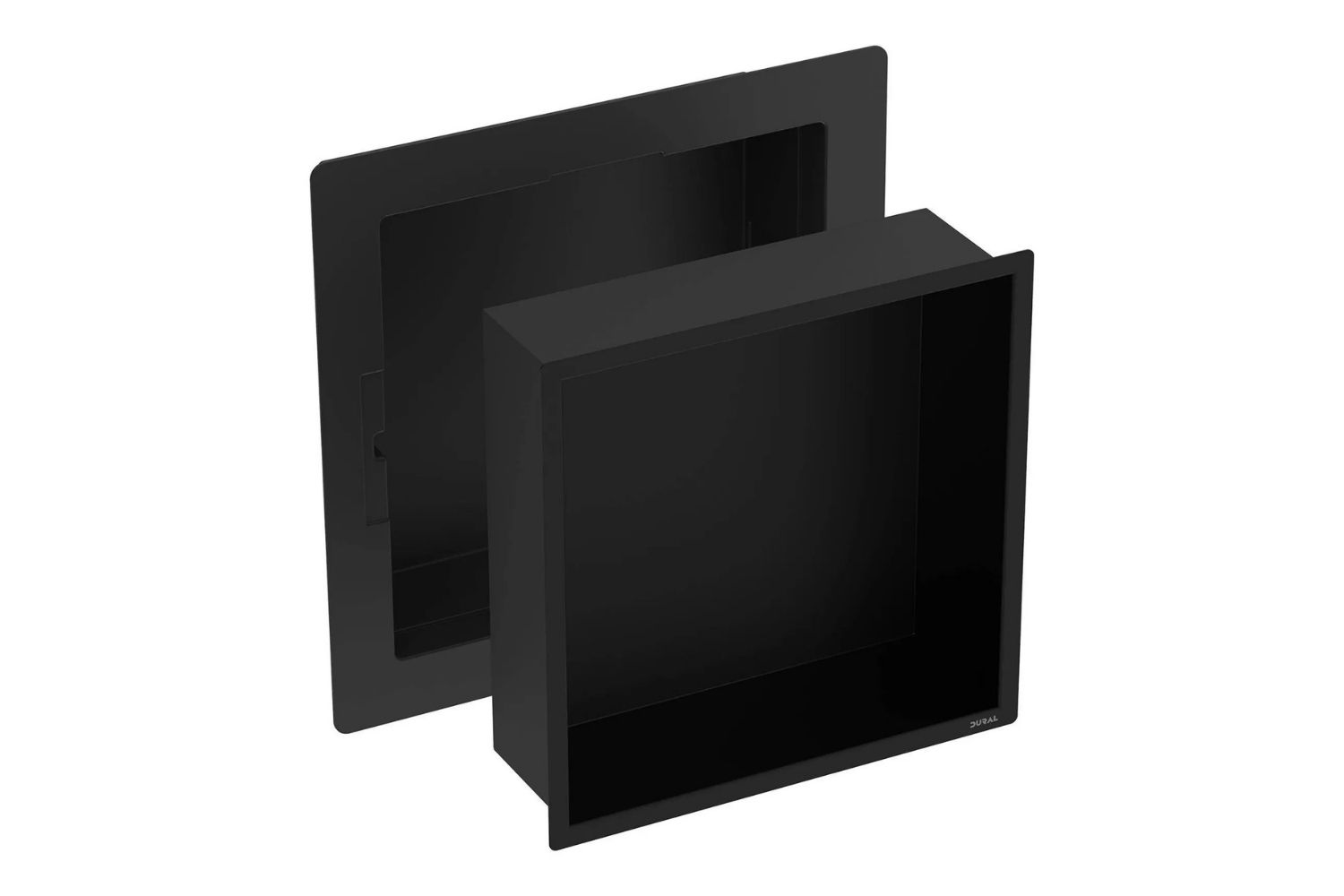 Dural Duschnische Edelstahl "DURANICHE pro" schwarz matt pulverbeschichtet  - 30 × 30 × 10 cm