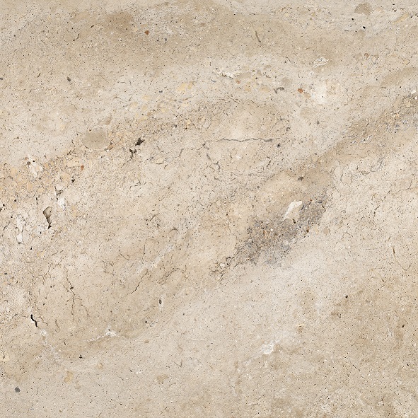 Fliese Natursteinoptik beige matt 60 x60 cm "Petra Beige" Feinsteinzeug mit fühlbarer 3D-Steinstruktur