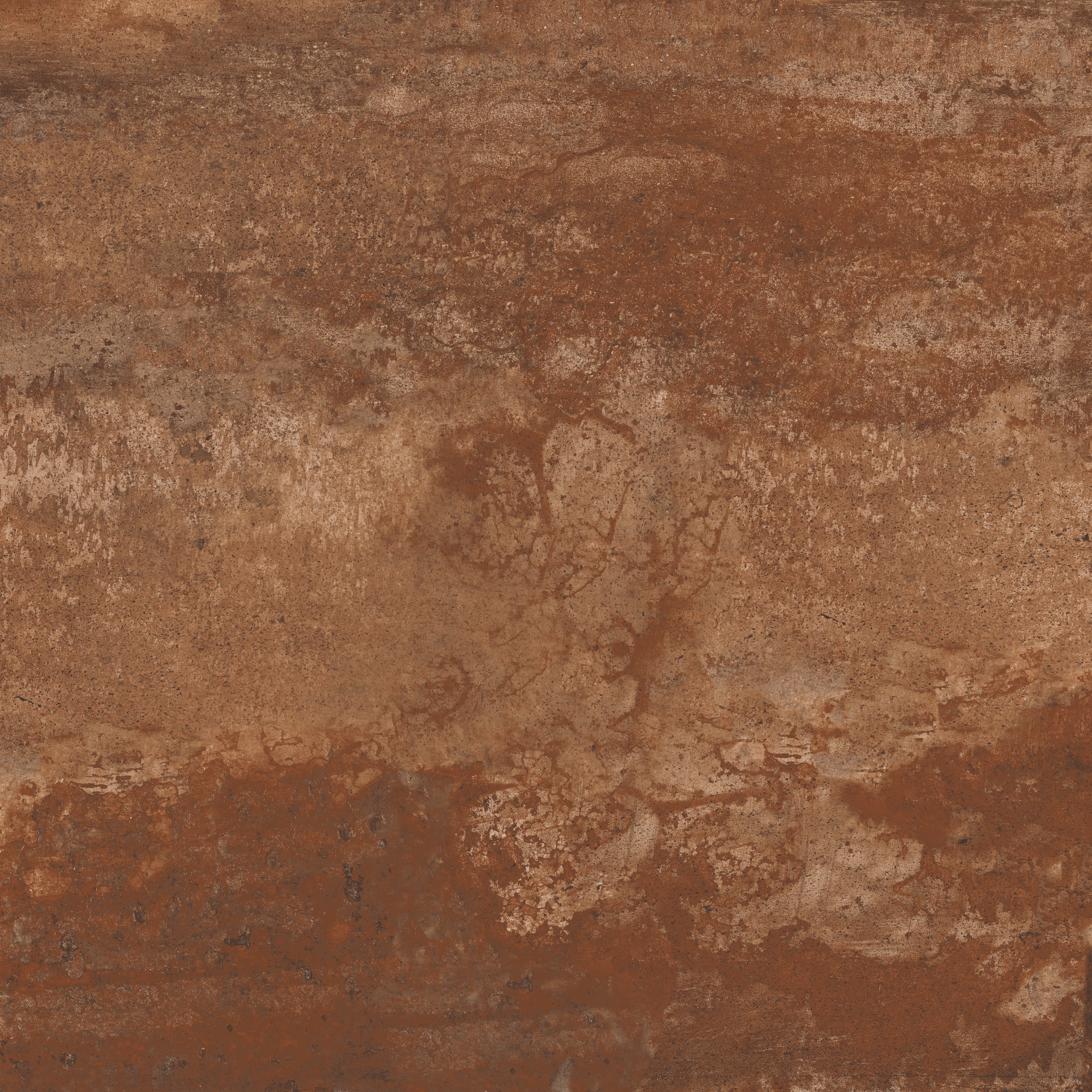 100x100 cm Fliese Metalloptik Serenissima Costruire Metallo Rame Bodenfliesen Wandfliesen rot-braun Kupfer Rost