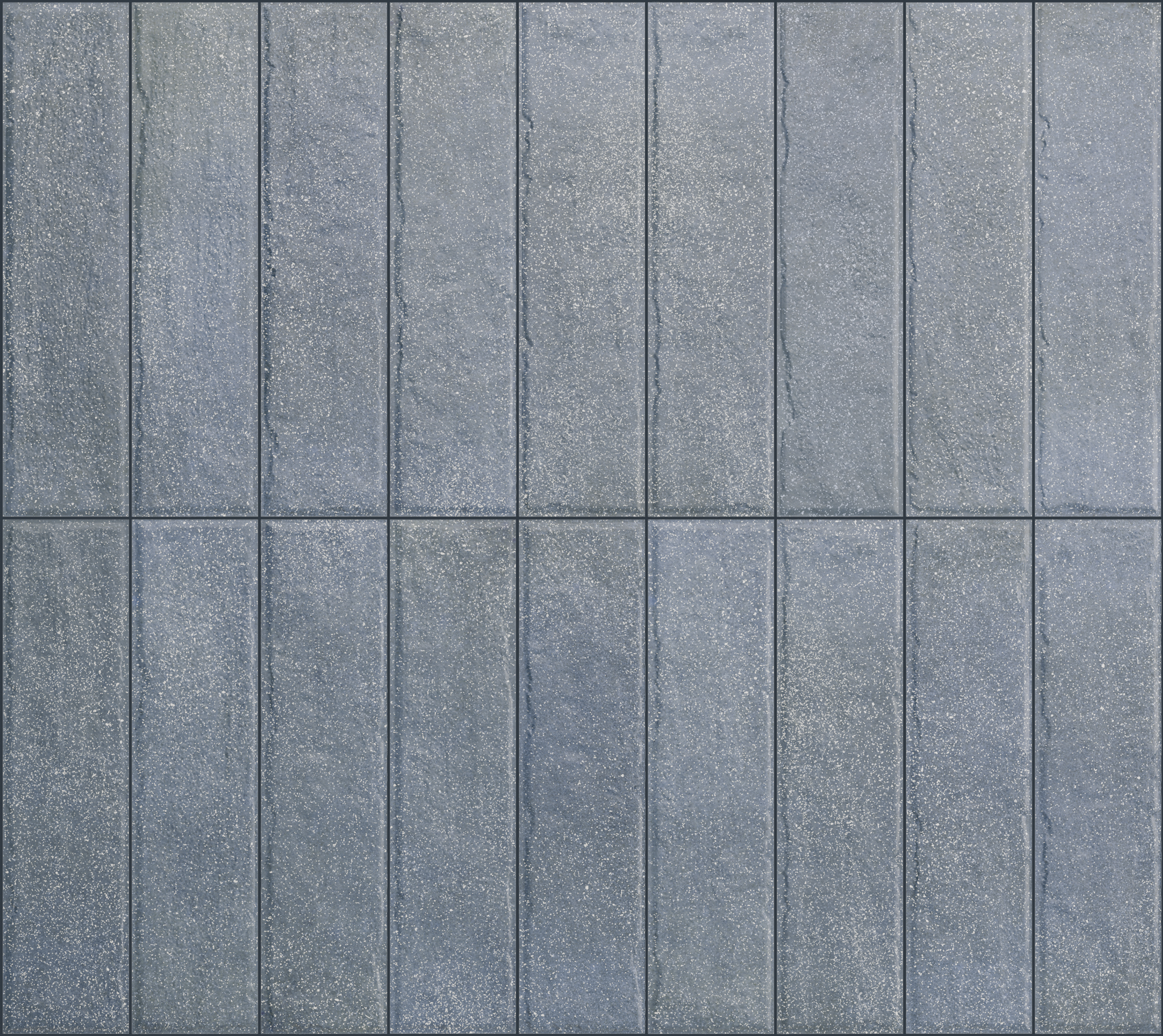 Tetris_BluMat Fliese unregelmäßige Oberfläche 5x20 cm "Tetris Blu" blau matt