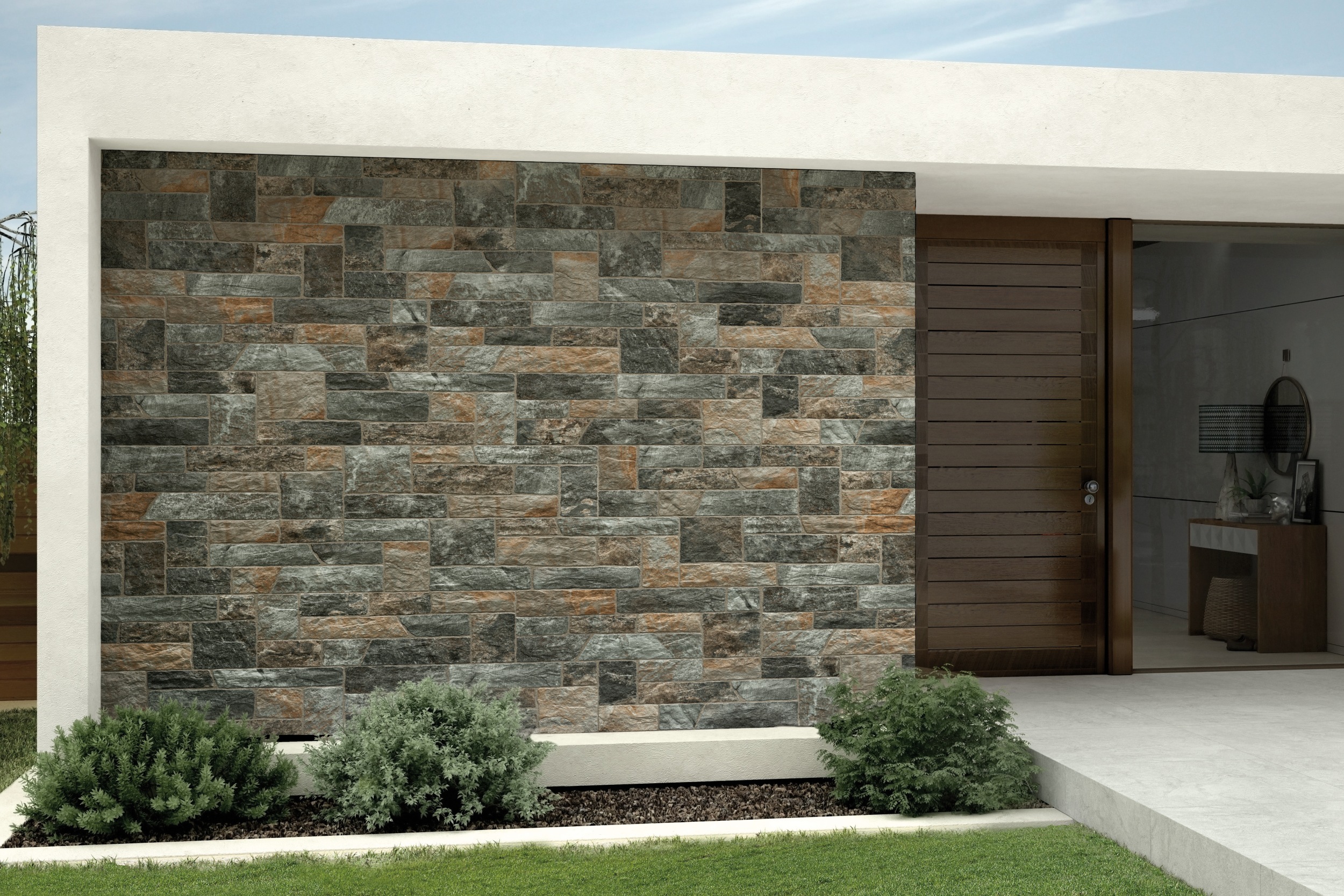 Verblender Fliese Natursteinoptik Maestrat Nature grau-braun 32x89 cm Wandverkleidung Steinoptik für Fassade Hauswand Verblender Fliese Natursteinoptik Maestrat Nature grau-braun 32x89 cm Wandverkleidung Steinoptik für Fassade Hauswand
