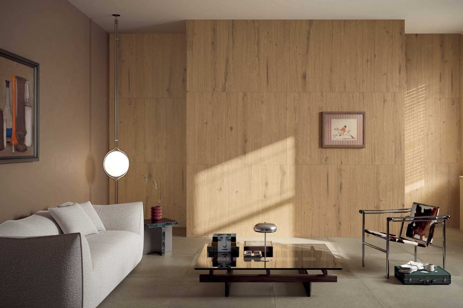 Fliese Holzoptik warme Eiche 20x120 cm "Bark Ash" rektifiziert