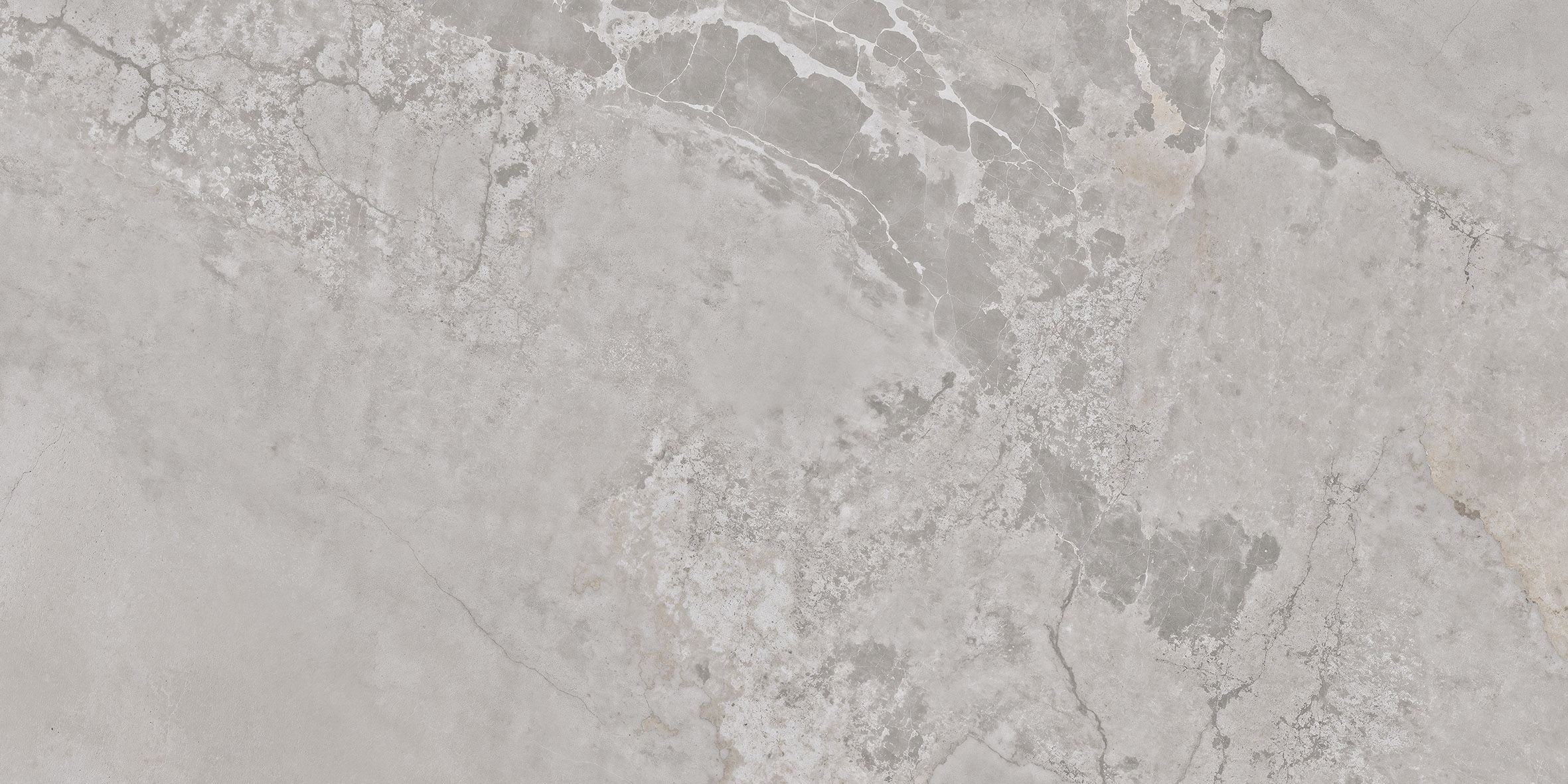 Fliese Metalloptik grau glänzend 60x120cm "Planet Grey" Feinsteinzeug rektifiziert