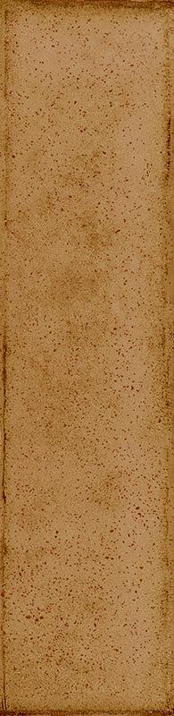 Fliese unregelmäßige Oberfläche 5x20 cm "Tetris Sienna" ockergelb glänzend