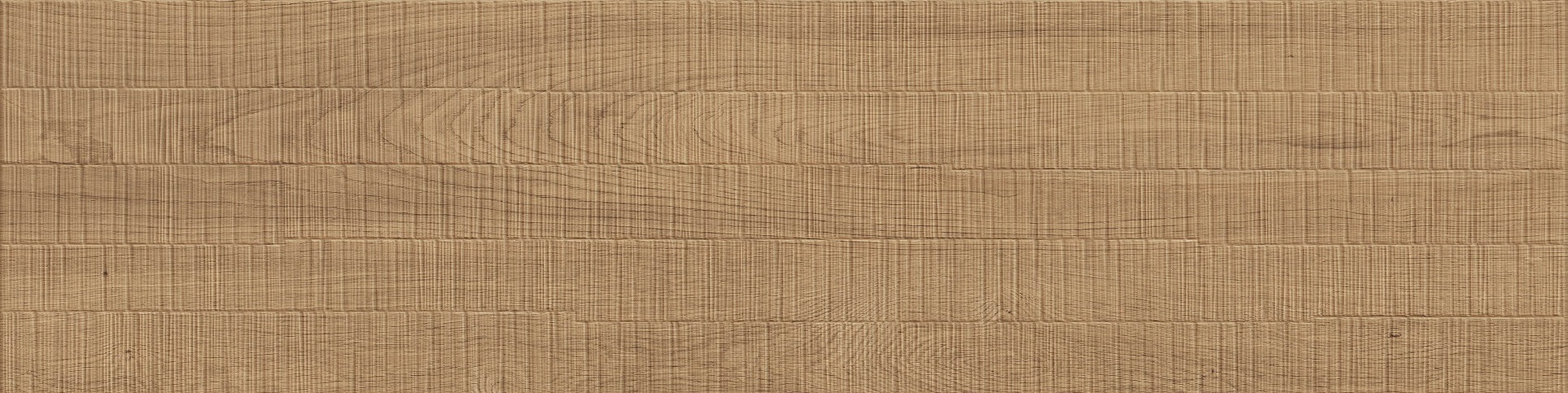 Fliese Holzoptik 3D-Dekor 30x120 cm warme Eiche "Bark Ash Saw Cut"