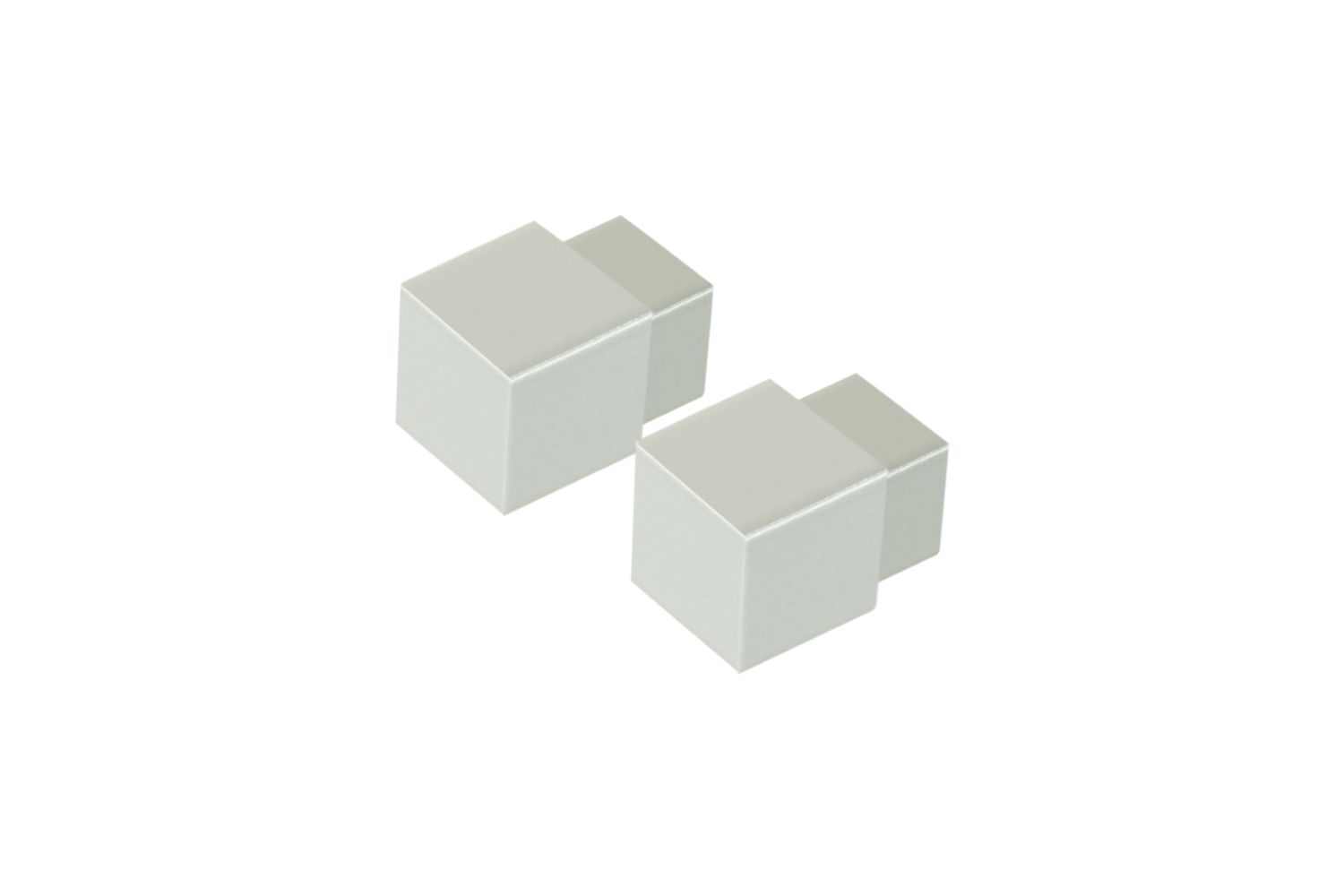 2 Stk. Dural Ecken für Fliesenprofil sand pulverbeschichtet SQUARELINE Aluminium