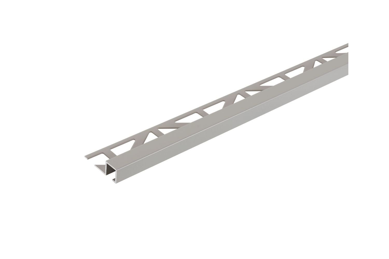 Dural Quadratprofil grau SQUARELINE pulverbeschichtet Aluminium-Abschlussschiene 250 cm