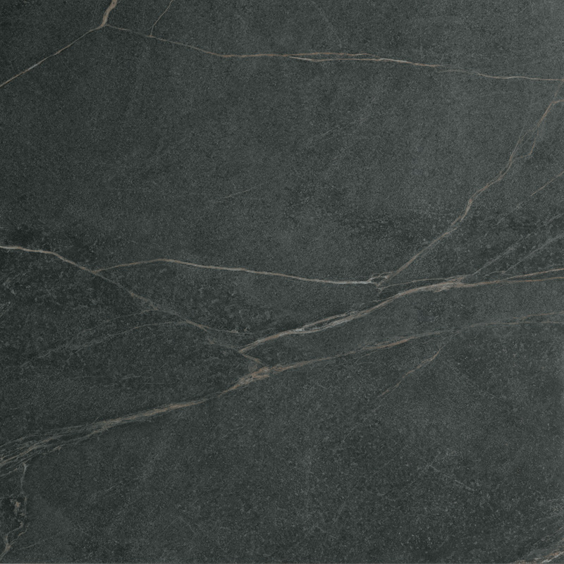 Fliese Speckstein-Optik schwarz matt Soap Stone Black Cercom