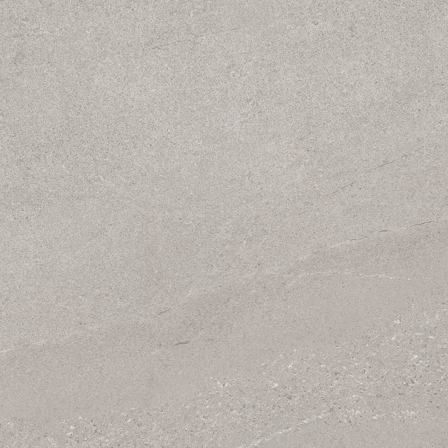 Fliese Sandstein-Optik hellgrau 60 x 60 cm "Eddystone Perla" Feinsteinzeug rektifiziert