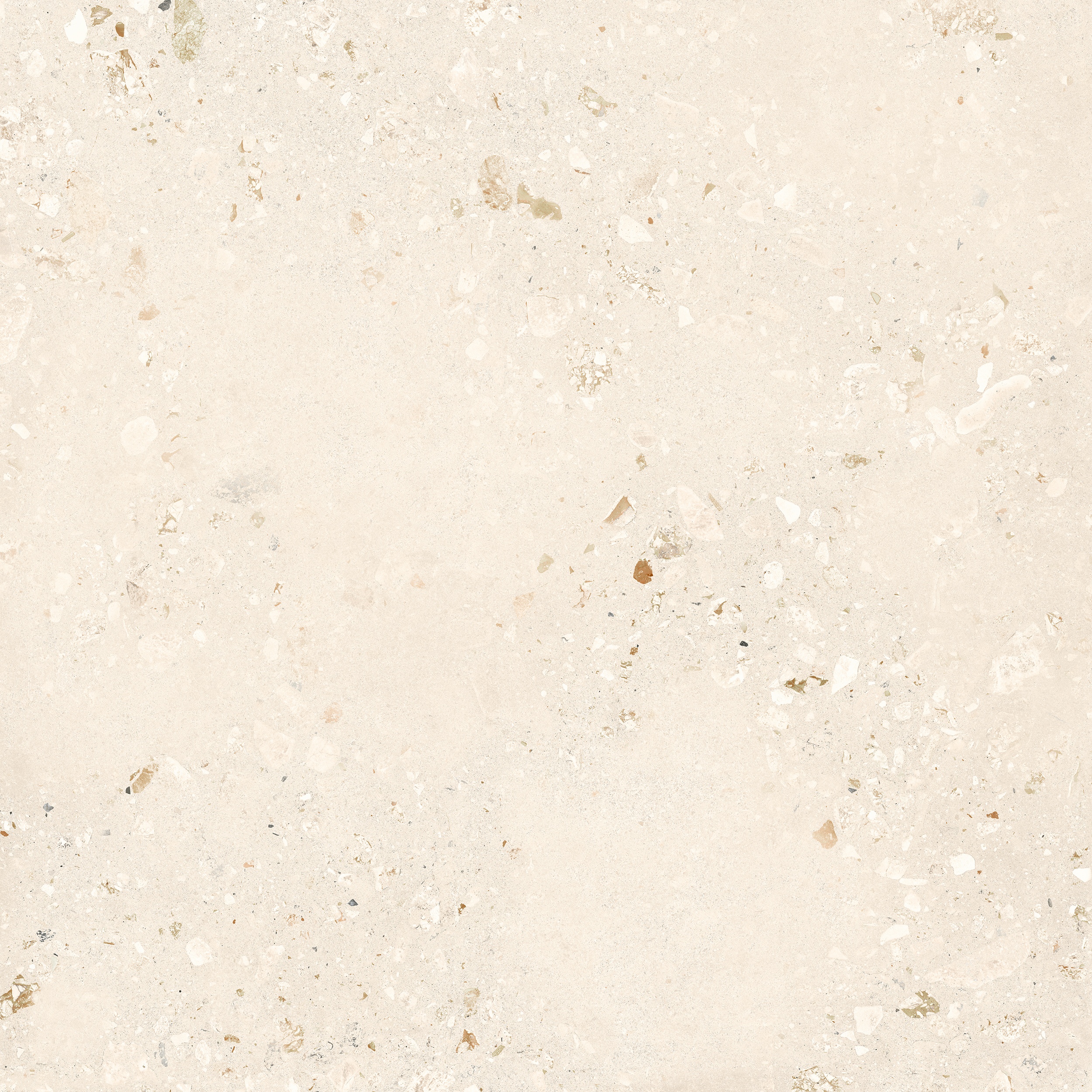 120x120 cm Fliese Terrazzo-Optik Logico Cosmo Light Sant Agostino creme elfenbein
